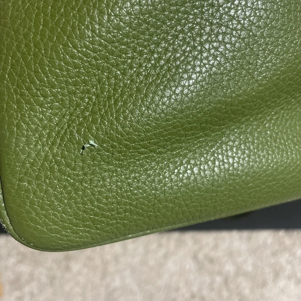 Kate Spade Olive Green‎ Pebbled Leather Shoulder Bag